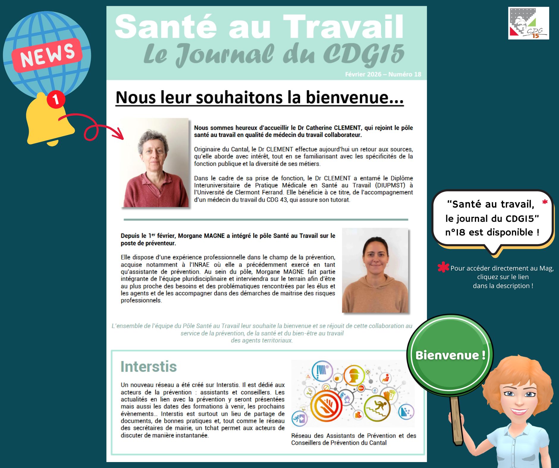 Santé au Travail - Le journal du CDG15