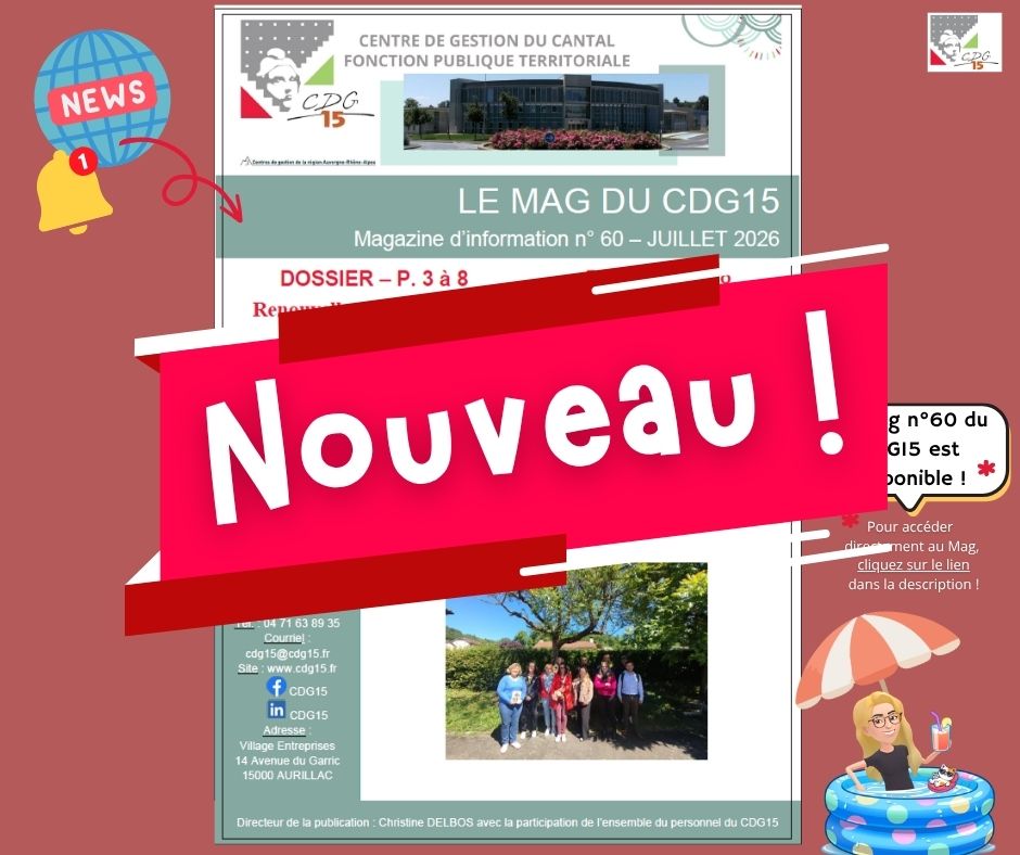 LE MAG DU CDG15 N°60 - JUILLET 2026