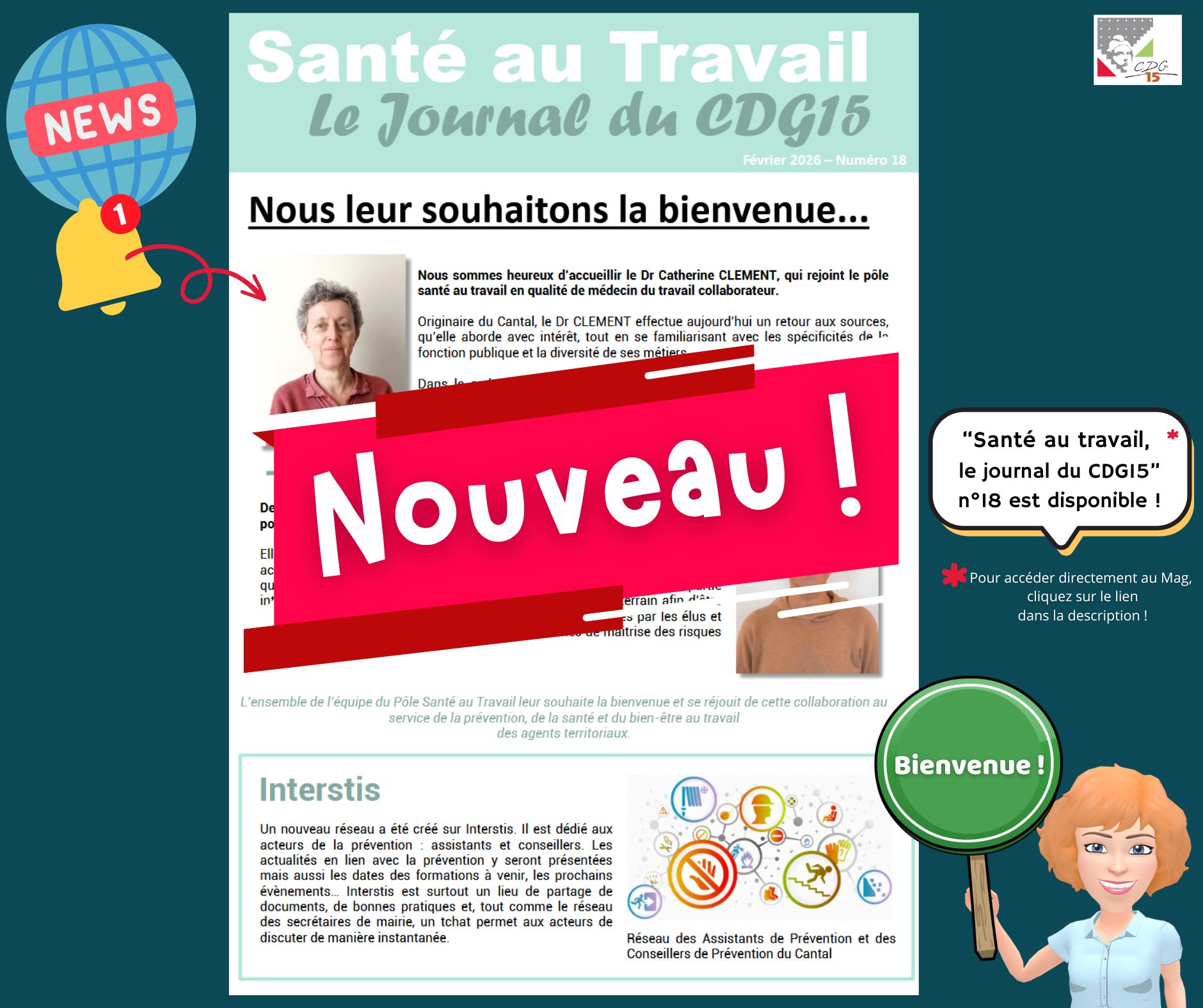 Santé au Travail - Le journal du CDG15