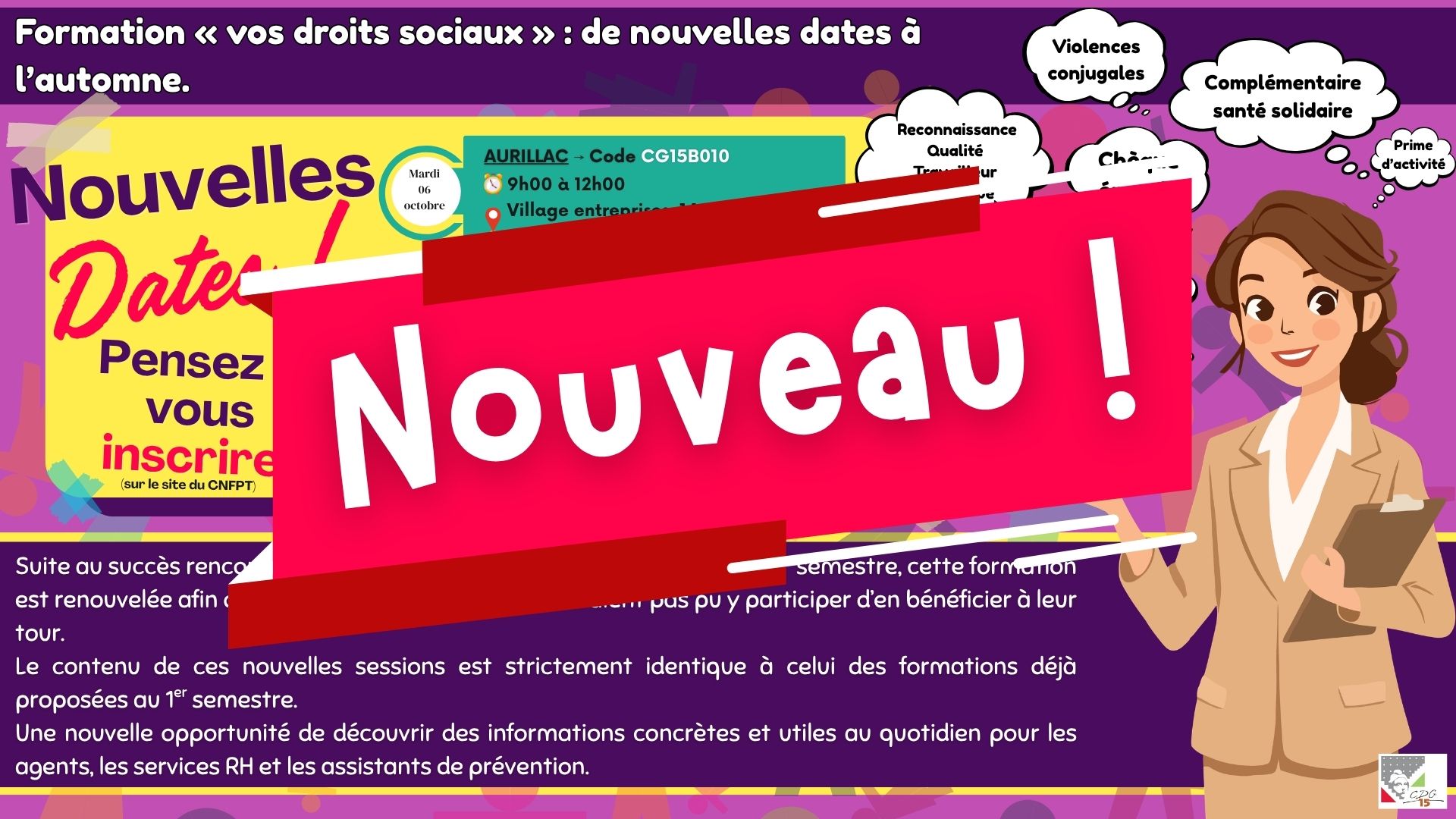 Formation : Vos droits sociaux